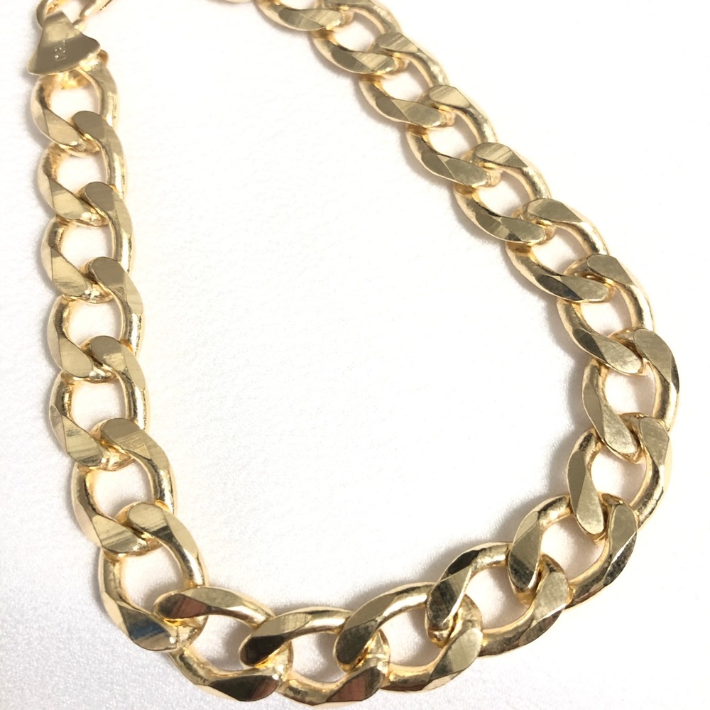 18k Gold Filled Cuban Link Men Bracelet